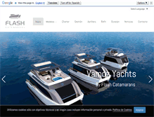 Tablet Screenshot of flashcatamarans.com